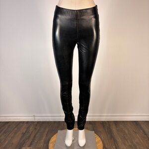 ❤️ Danier Black Genuine Italian Leather Skinny Pants High Rise 2
